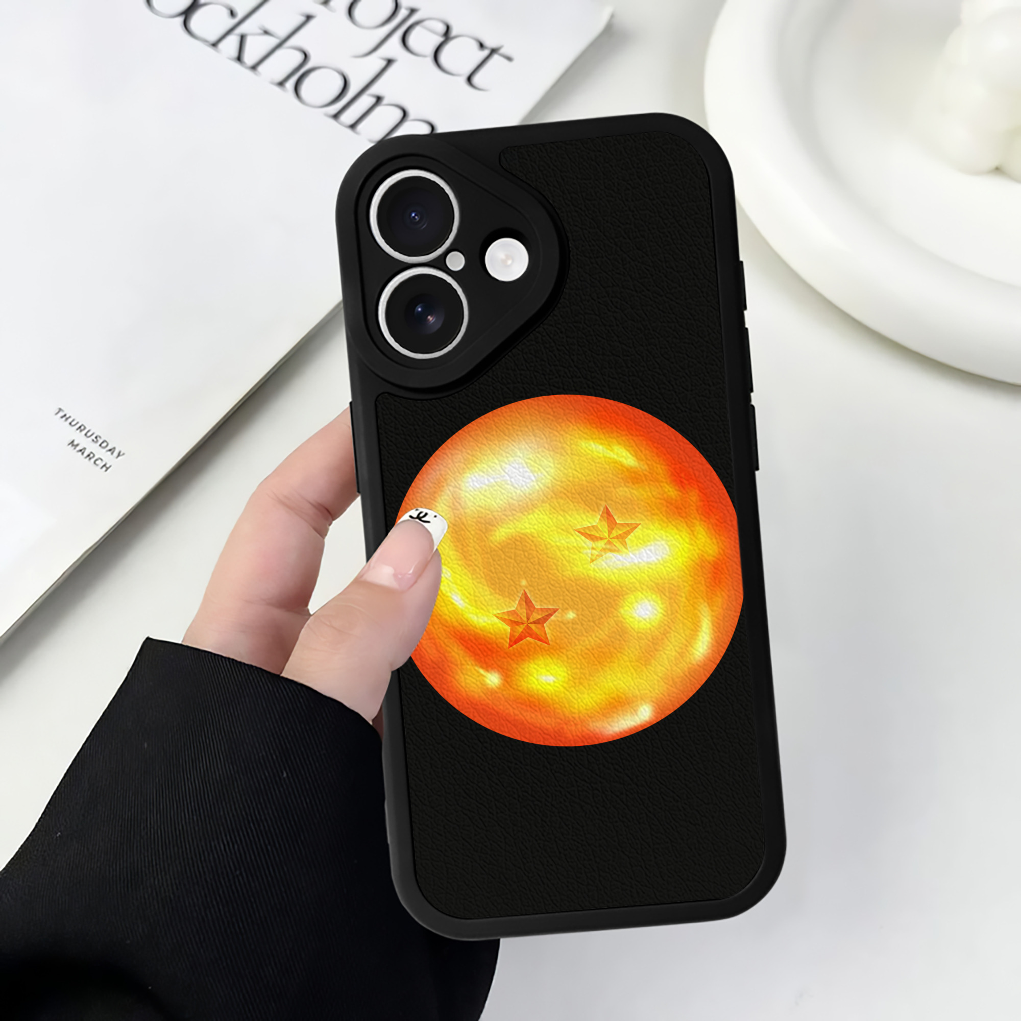 （画像用） ドラゴンボール DRAGON BALL 【iPhone 16シリーズ対応】シリコンスマホケース（レザー調） 材質：シリコン